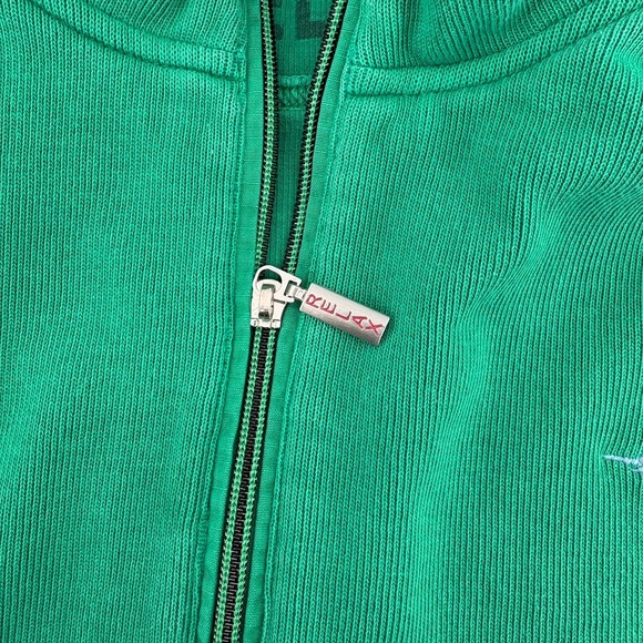 Tommy Bahama Relax Embroidered Marlin Mens Size XL 1/4 Zip Pullover Green - Picture 8 of 16